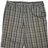 Dickies Checked Shorts - 36W 12L Grey Cotton