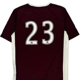 Age 15-16 Rangers Adidas Football Shirt - XL Burgundy Polyester