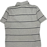 Tommy Hilfiger Striped Polo Shirt - XL Gray Cotton