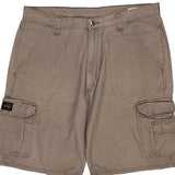 Wrangler Cargo Shorts - 36W 10L Brown Cotton