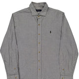 Polo By Ralph Lauren Checked Shirt - Large Blue Cotton