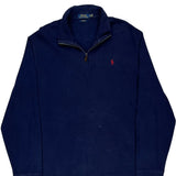 Polo By Ralph Lauren 1/4 Zip - XL Navy Cotton