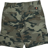 Dickies Camo Cargo Shorts - 34W 10L Camo Cotton