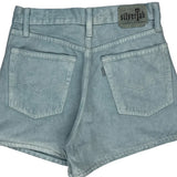 Silver Tab Levis Denim Shorts - 27W UK 10 Light Wash Denim