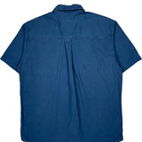 Carhartt Short Sleeve Shirt - Large Blue Cotton