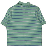 Polo By Ralph Lauren Striped Polo Shirt - Medium Blue Cotton