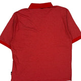 Ohio State Nike Striped Polo Shirt - Large Red Cotton Blend