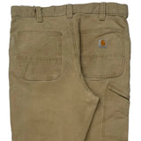 Carhartt Carpenter Trousers - 34W 30L Khaki Cotton