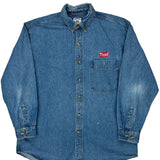 Lee Denim Shirt - Large Blue Cotton