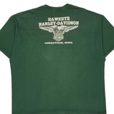 Hawkeye Harley-Davidson Harley Davidson Graphic T-Shirt - 2XL Green Cotton