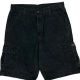 Wrangler Cargo Shorts - 31W 10L Black Cotton