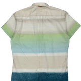 Boss Striped Short Sleeve Shirt - Large Multicoloured Cotton