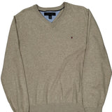 Tommy Hilfiger Jumper - Large Beige Cotton