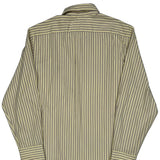 Lacoste Striped Shirt - Small Gray Cotton
