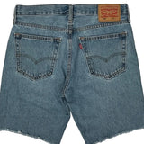 Levis Denim Shorts - 32W 10L Light Wash Denim