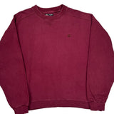 Starter Sweatshirt - Large Burgundy Cotton