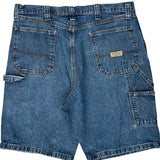 Wrangler Carpenter Shorts - 36W 10L Blue Cotton
