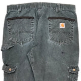 Carhartt Carpenter Trousers - 36W 30L Black Cotton