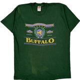 Fruit Of The Loom Single Stitch T-Shirt - 2XL Green Cotton