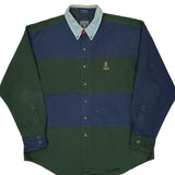 Chaps Ralph Lauren Striped Shirt - XL Blue Cotton