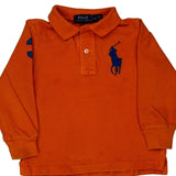 Age 2 Polo By Ralph Lauren Polo Shirt - XS Orange Cotton