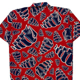 Alpha Clothing Company Hawaiian Shirt - XL Red Cotton