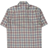 Lacoste Checked Short Sleeve Shirt - Small Multicoloured Cotton