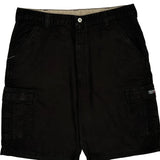 Wrangler Cargo Cargo Shorts - 38W 9L Black Cotton
