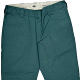 Dickies Slim Fit Chino Shorts - 36W 10L Green Polyester Blend