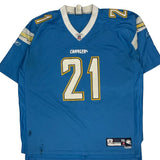 Chargers Reebok Nfl Jersey - 2XL Blue Polyester