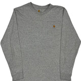 Carhartt Long Sleeve T-Shirt - Medium Gray Cotton