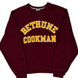 Bethune Cookman Russell Athletic College Sweatshirt - Small Burgundy Cotton Blend