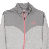 Age 15-16 Kappa Zip Up - 2XL Grey Cotton