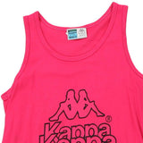 Age 10 Kappa Spellout Vest - Medium Pink Cotton