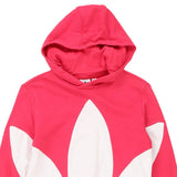 Age 11-12 Adidas Hoodie - Medium Pink Cotton Blend