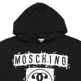 12 Years Moschino Spellout Sweatshirt Dress - Medium Black Cotton