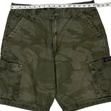 Wrangler Camo Cargo Shorts - 34W 10L Camo Cotton
