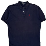 Polo By Ralph Lauren Polo Shirt - Large Navy Cotton