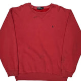 Polo By Ralph Lauren Sweatshirt - Large Red Cotton