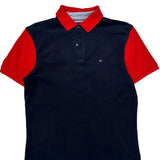 Tommy Hilfiger Graphic Polo Shirt - 2XL Navy Cotton