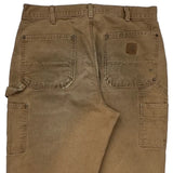 Carhartt Double Knee Carpenter Pants - 34W 32L Brown Cotton