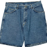 Wrangler Denim Shorts - 34W 9L Blue Cotton