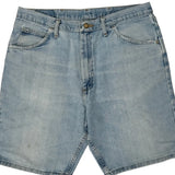 Wrangler Denim Shorts - 34W 10L Light Wash Denim