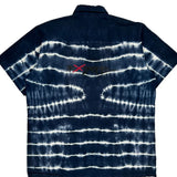 X-Mail Short Sleeve Shirt - Large Blue Cotton