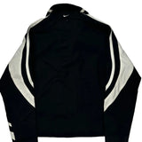 Nike Striped Track Jacket - Medium Black Polyester