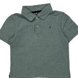 Age 4-5 Tommy Hilfiger Polo Shirt - XS Grey Cotton