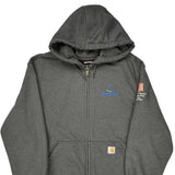 Rain Defender Carhartt Hoodie - Large Gray Cotton Blend