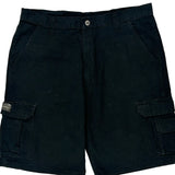 Wrangler Cargo Shorts - 37W 10L Black Cotton