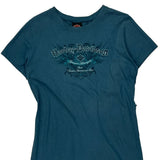 Motorcycles Harley Davidson T-Shirt - 2XL Blue Cotton