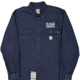 San Diego Gas & Electric Carhartt Shirt - XL Navy Cotton Blend